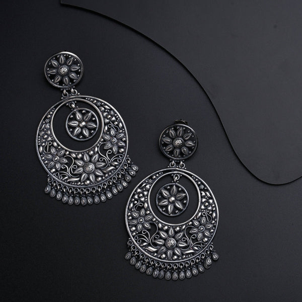 Chandbali (Mithila) | 92.5 silver earring | Size : large