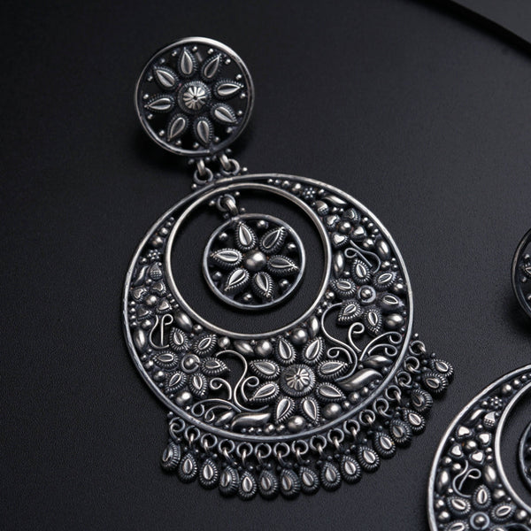 Chandbali (Mithila) | 92.5 silver earring | Size : large