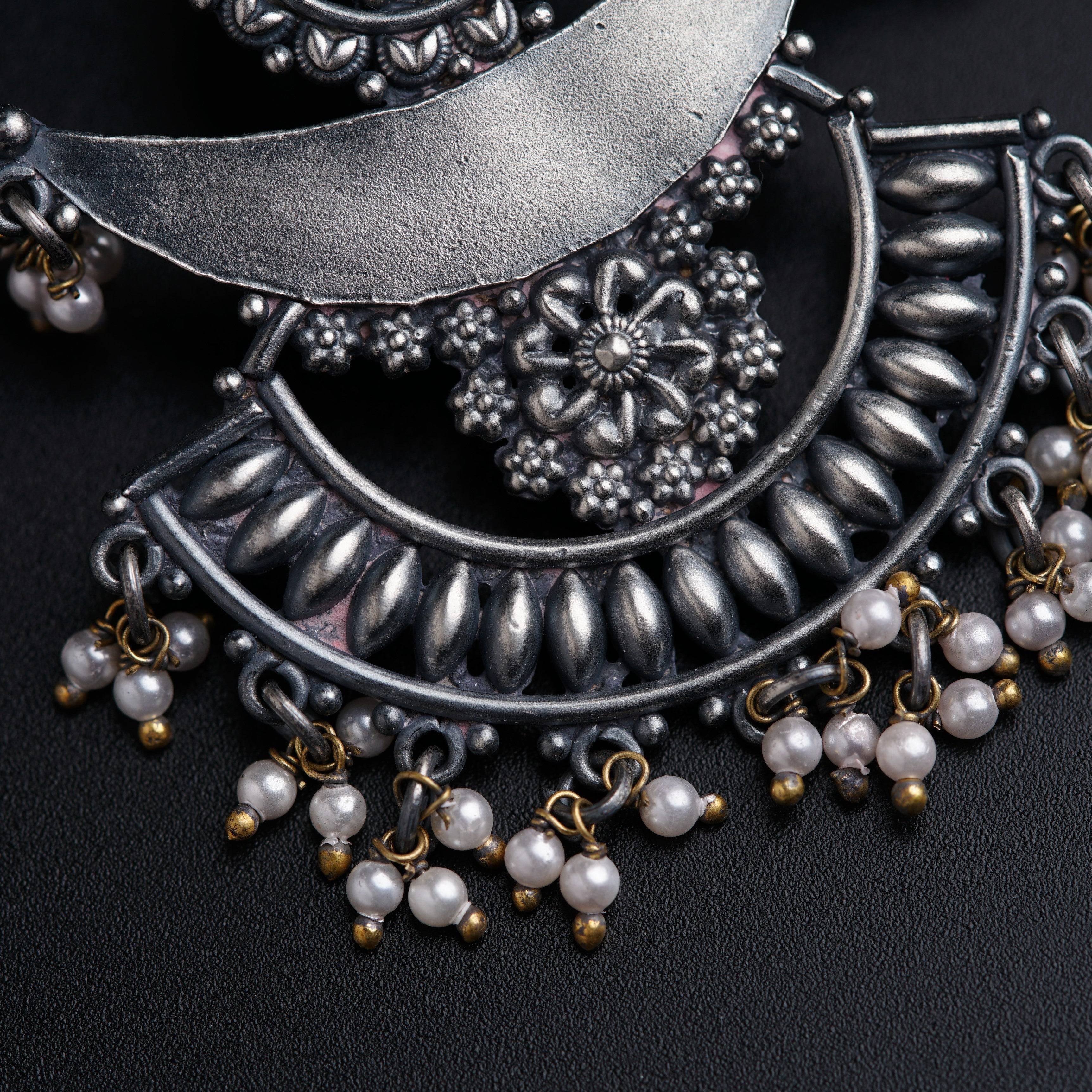 Chandbali ( Mahnoor) | 92.5 silver | Size : Medium