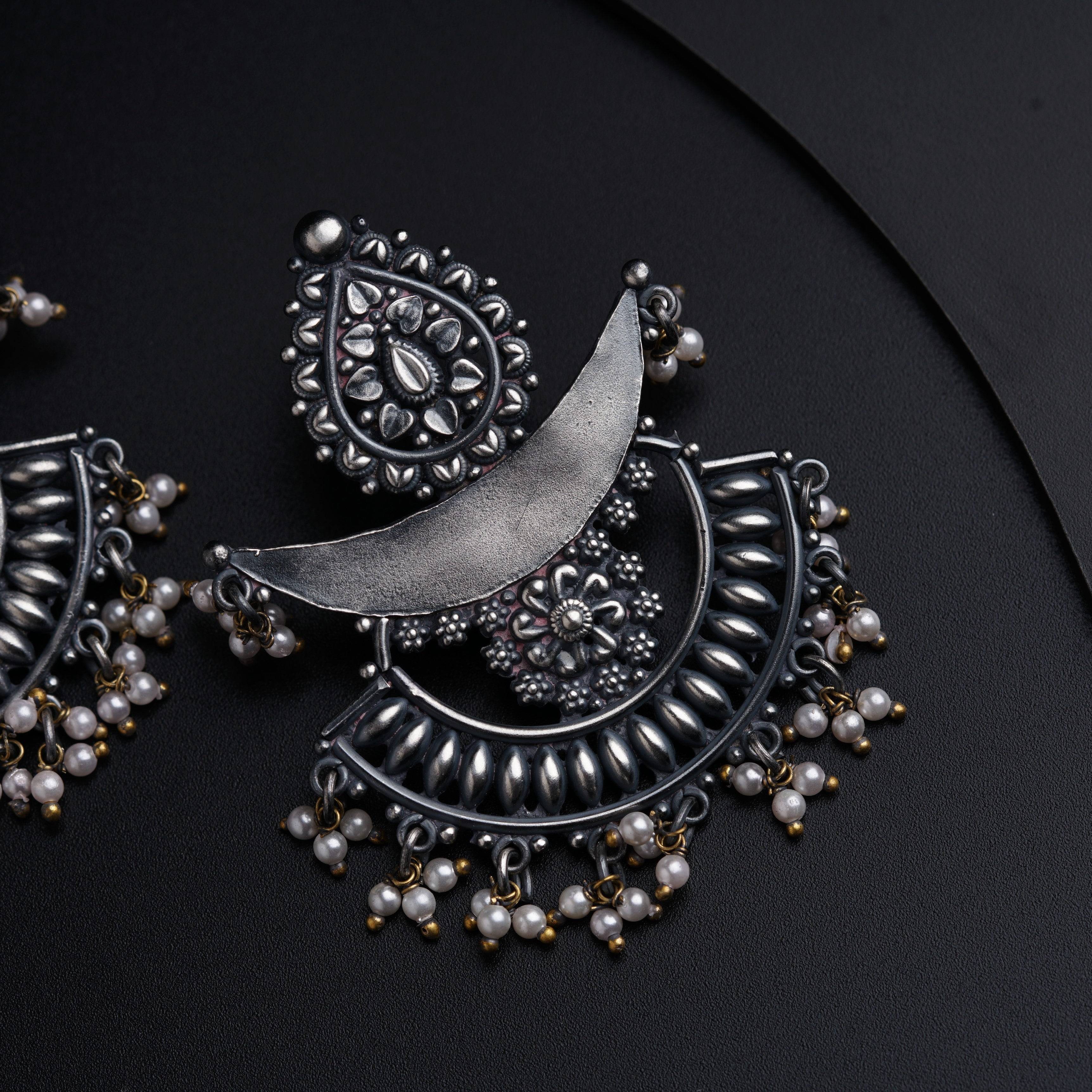 Chandbali ( Mahnoor) | 92.5 silver | Size : Medium