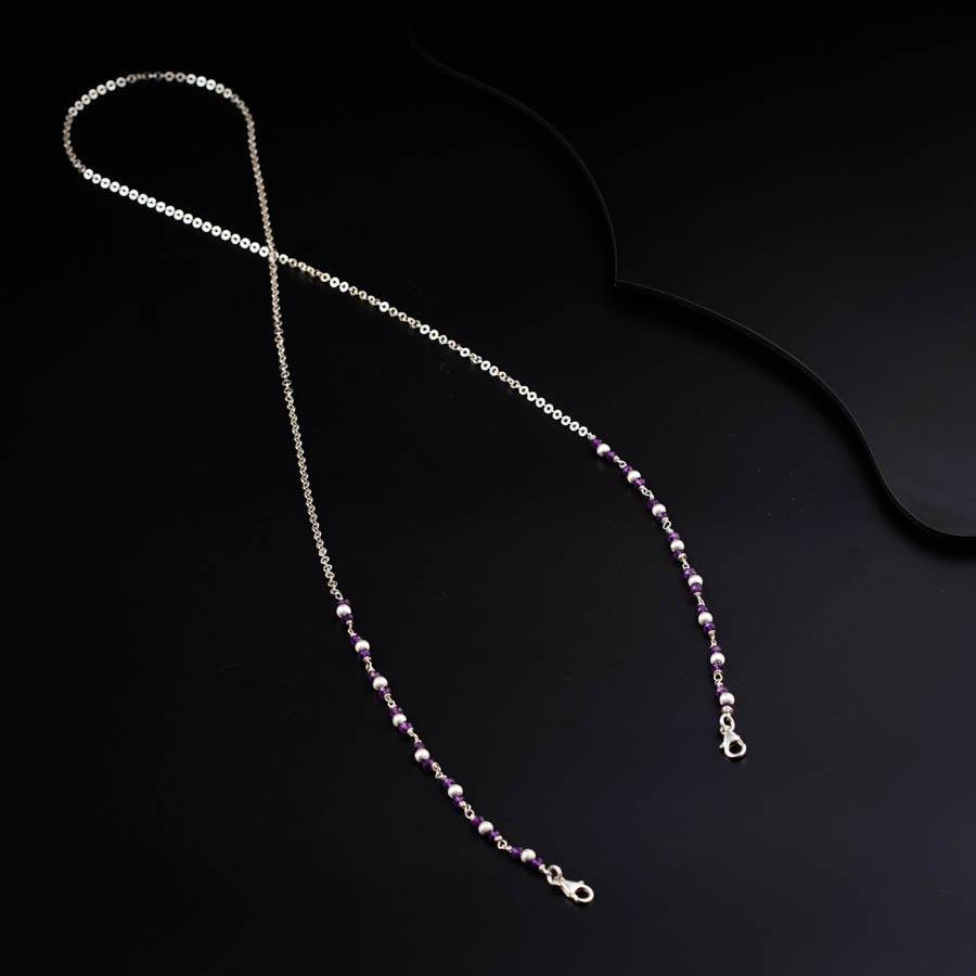 Silver Mask Chain / Eyewear Chain