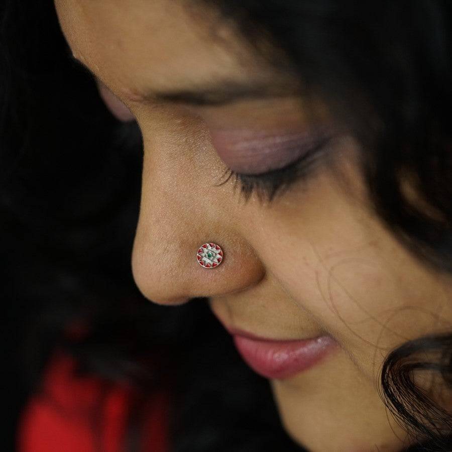 Stars Nose pin ( Pierced )