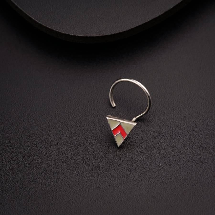 Triangle Nose pin ( Pierced )