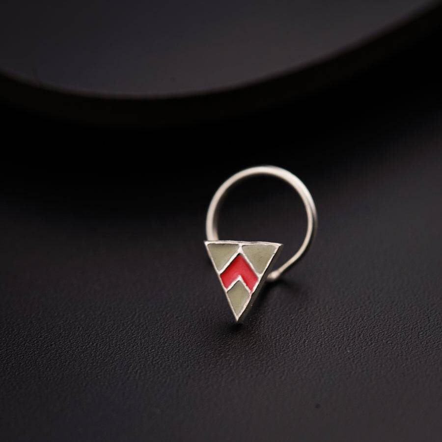 Triangle Nose pin ( Pierced )