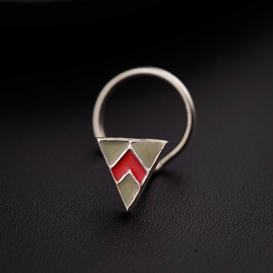 Triangle Nose pin ( Pierced )
