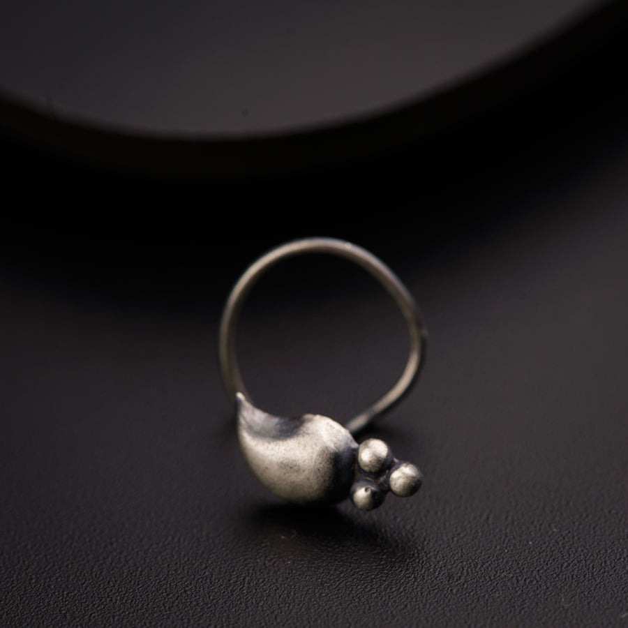 a close up of a ring on a table