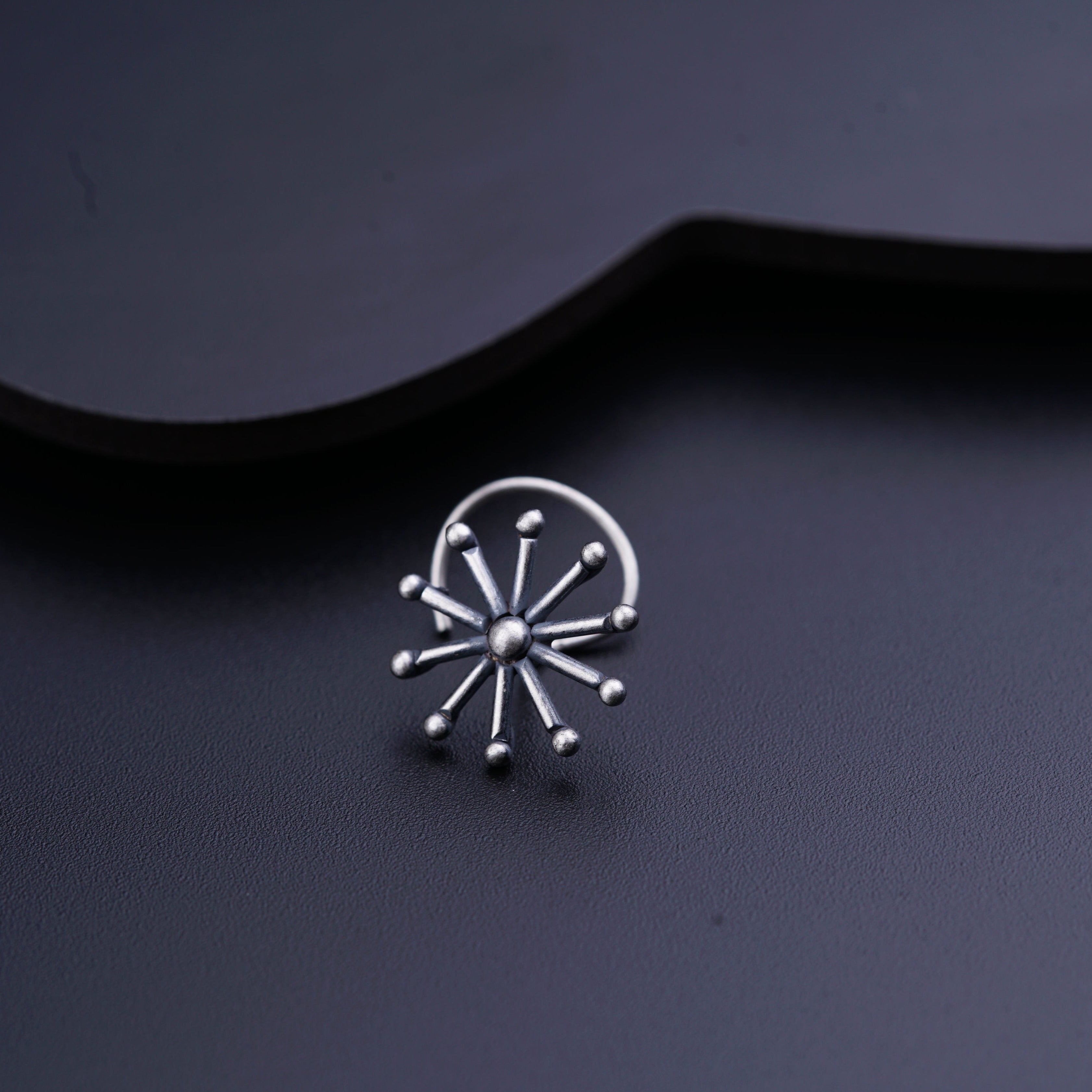 a close up of a metal object on a table