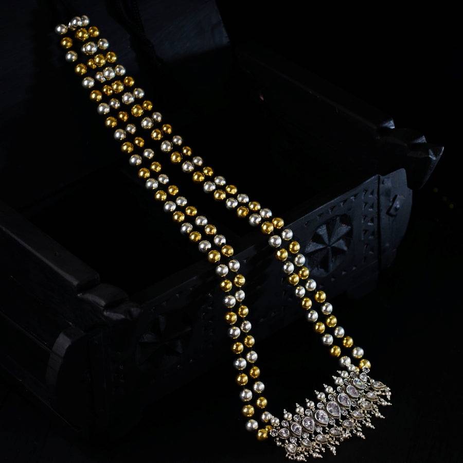 Swarna Rajat Dual Tone Silver Tanmani (9 leaf)