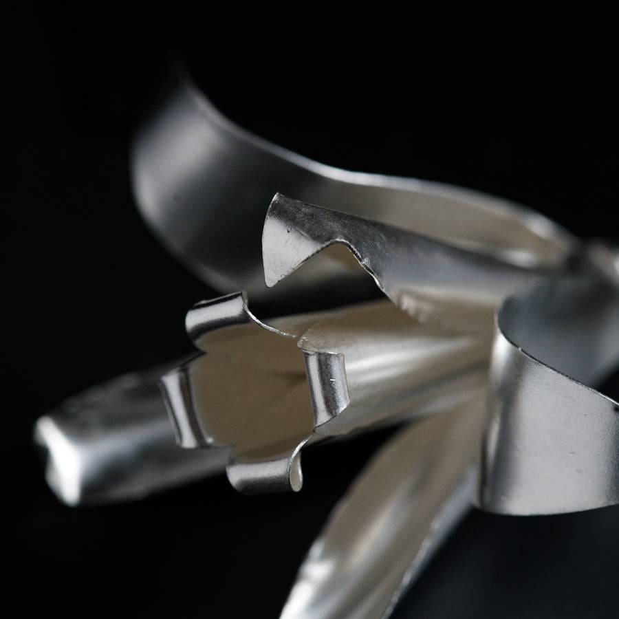 a close up of a metal object on a table