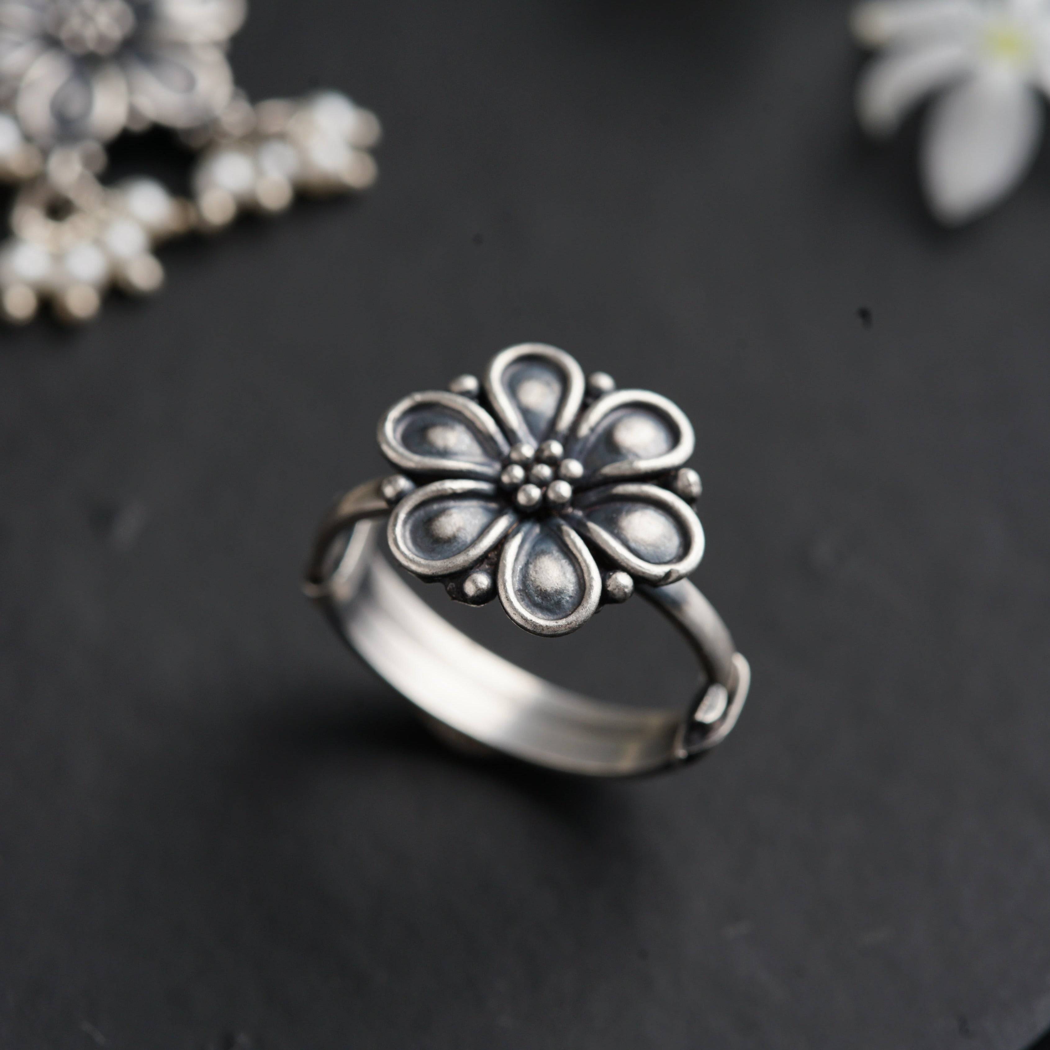 a close up of a ring on a table