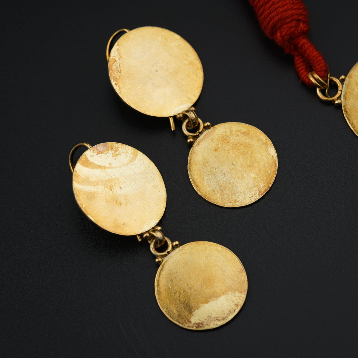Handmade silver choker with coin motifs (Gold Platted)