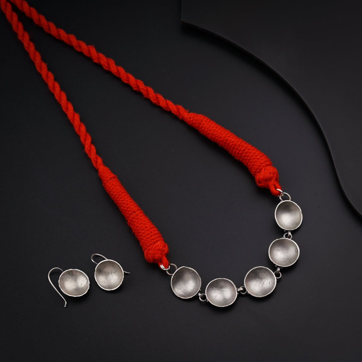 Handmade silver choker with wati motifs (Pre-order)