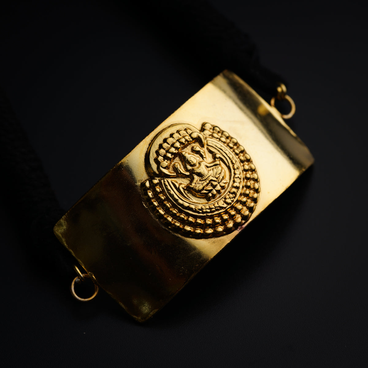 Silver Lakshmi Gold Plated Choker