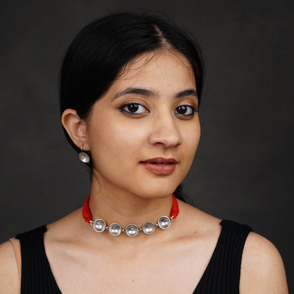 Handmade silver choker with wati motifs (Pre-order)