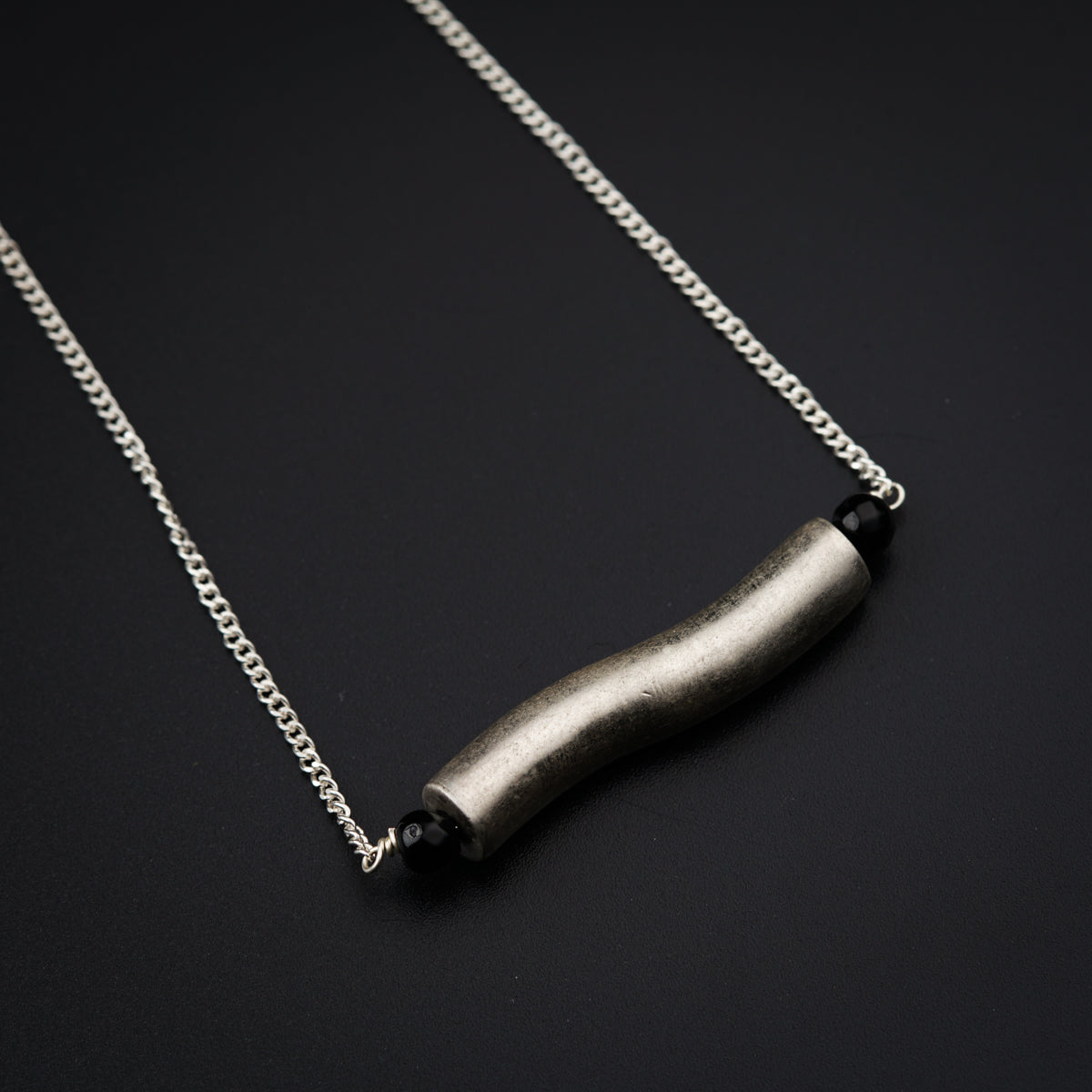 Silver Pipe and Chain Mangalsutra