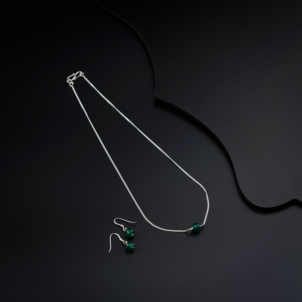 Green Onyx Chain Set