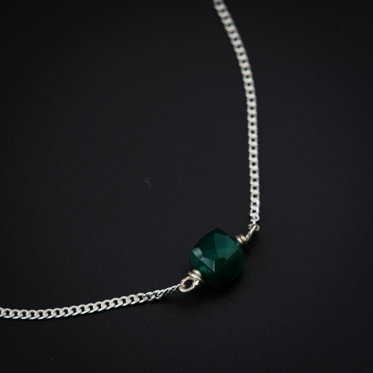 Green Onyx Chain Set