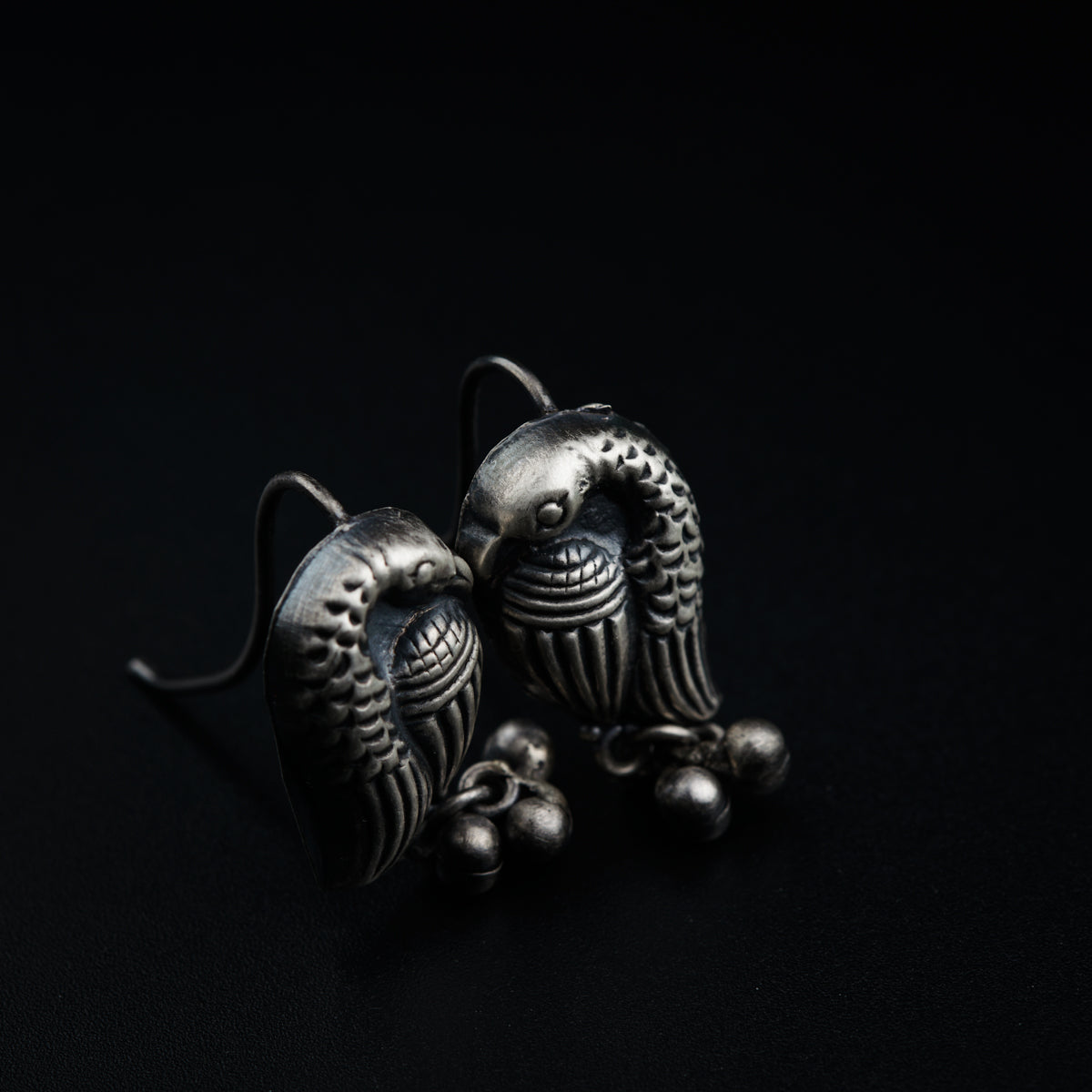 Silver with semi precious stones set- Jade