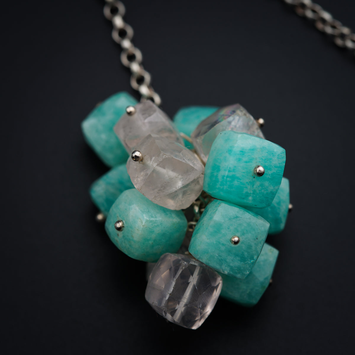 Tie and Wear Necklace : Rose Quartz