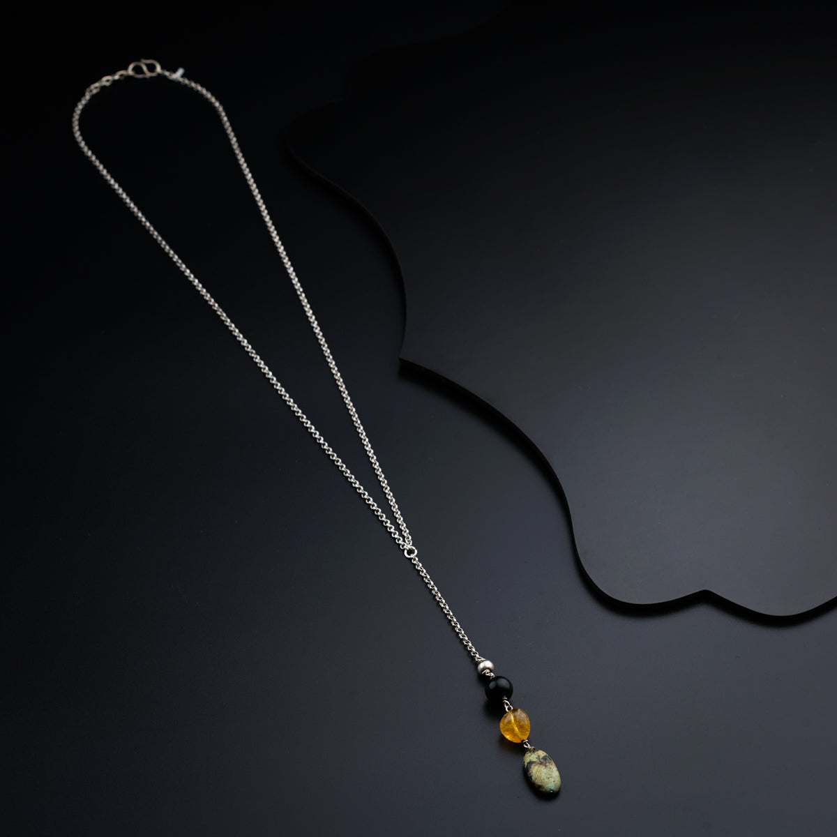Semi Precious Stone Necklace - Multicolor