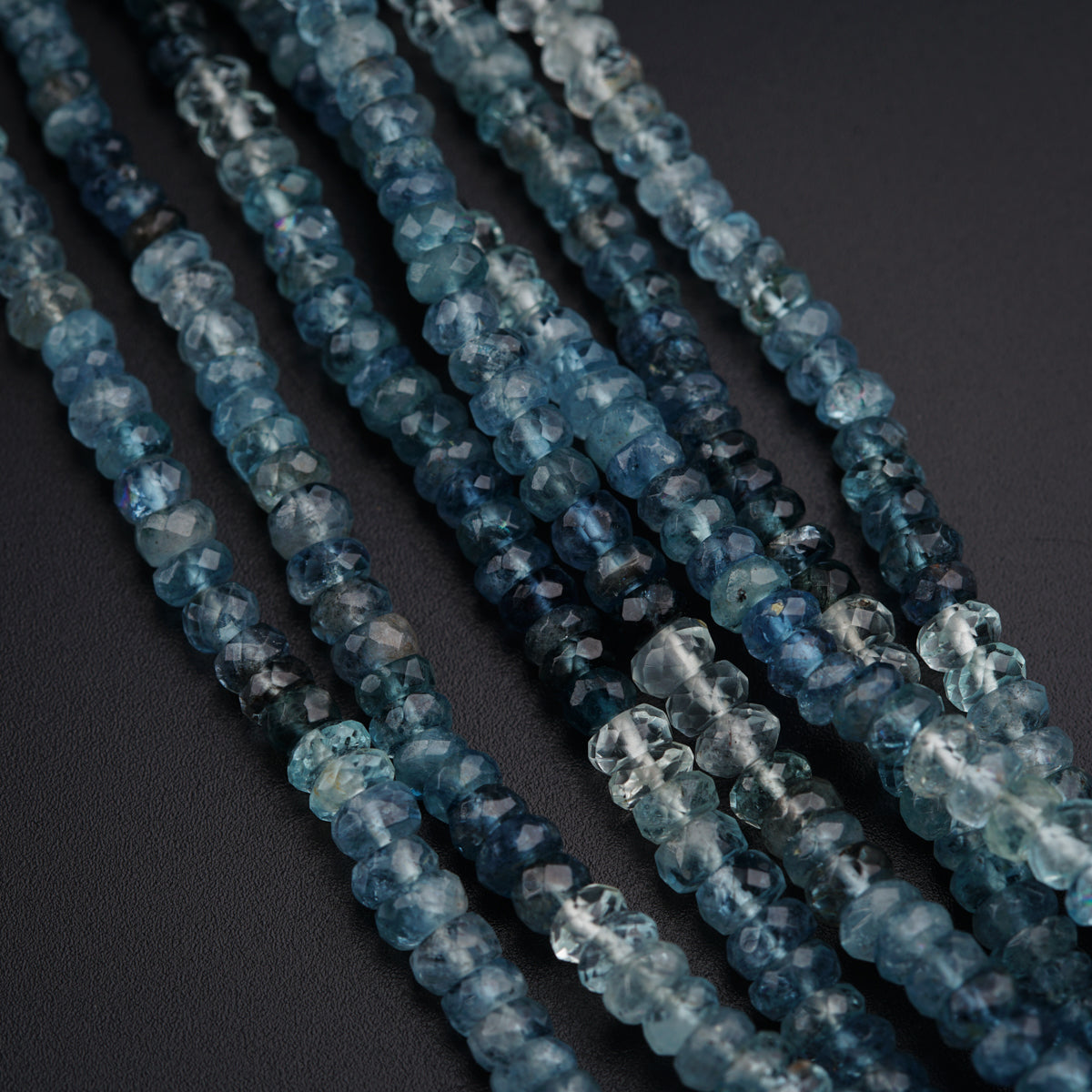 Multi-layer Necklace , Aquamarine