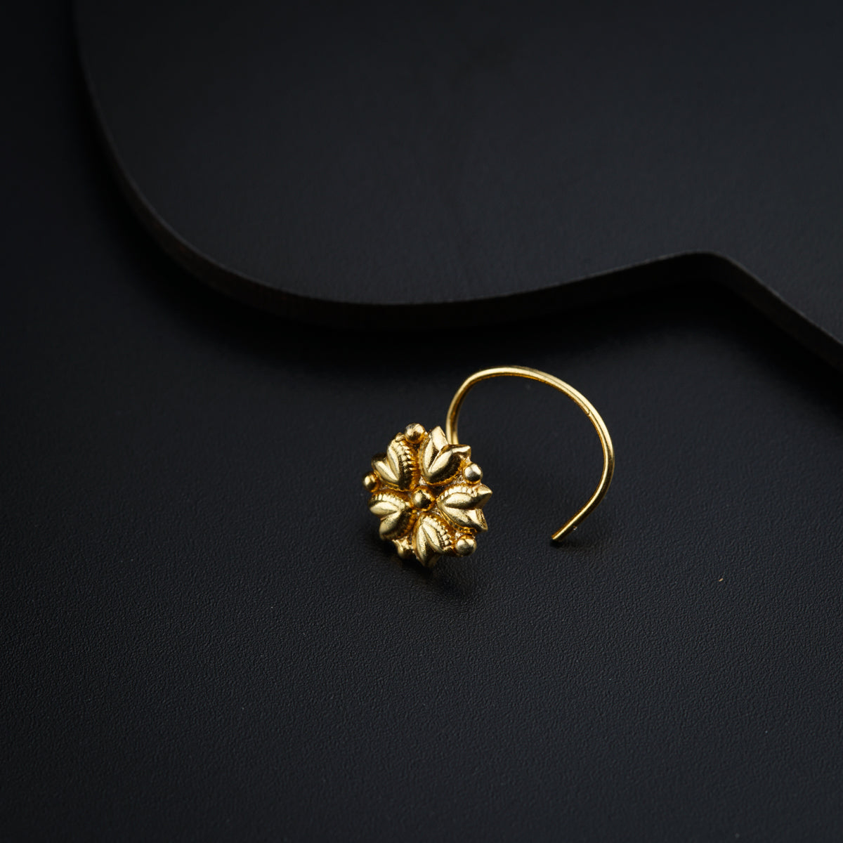 Mogra Nosepin- Gold Plated, Pierced