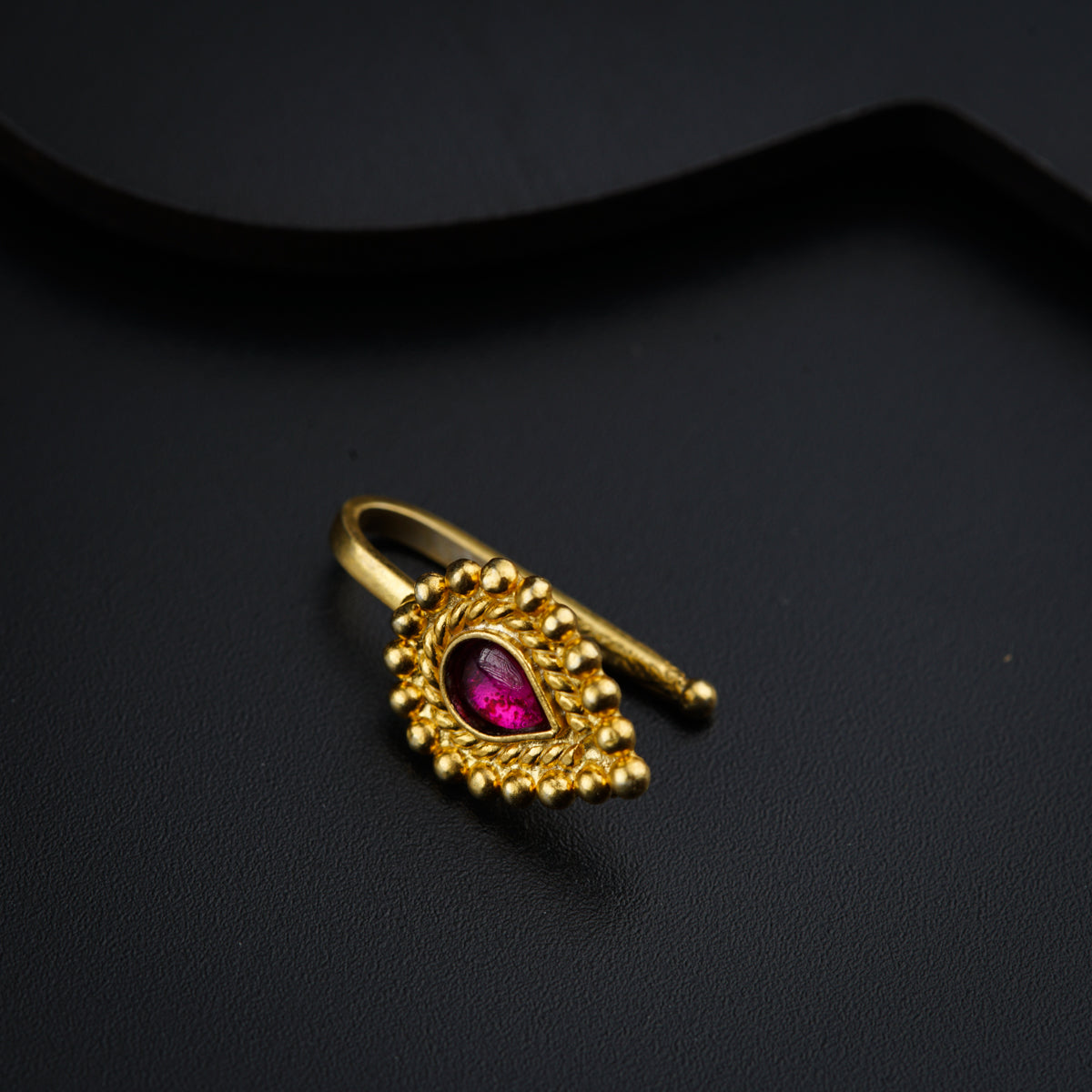 Itihaas Parna Nosepin- Gold Plated, Clip on