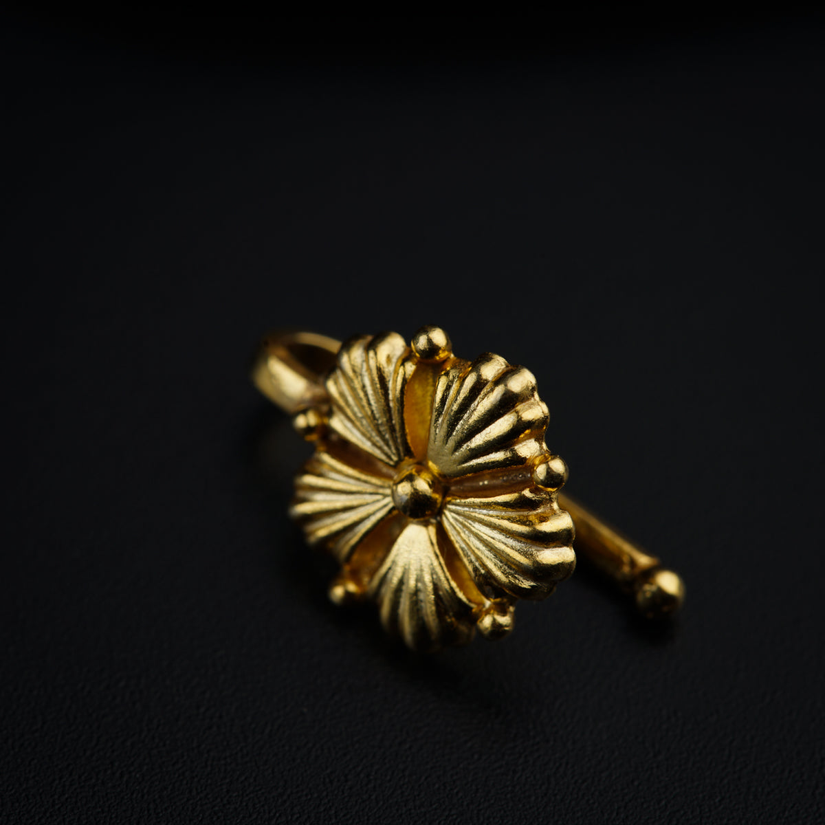 Jaswandi Nosepin- Gold Plated, Clip on