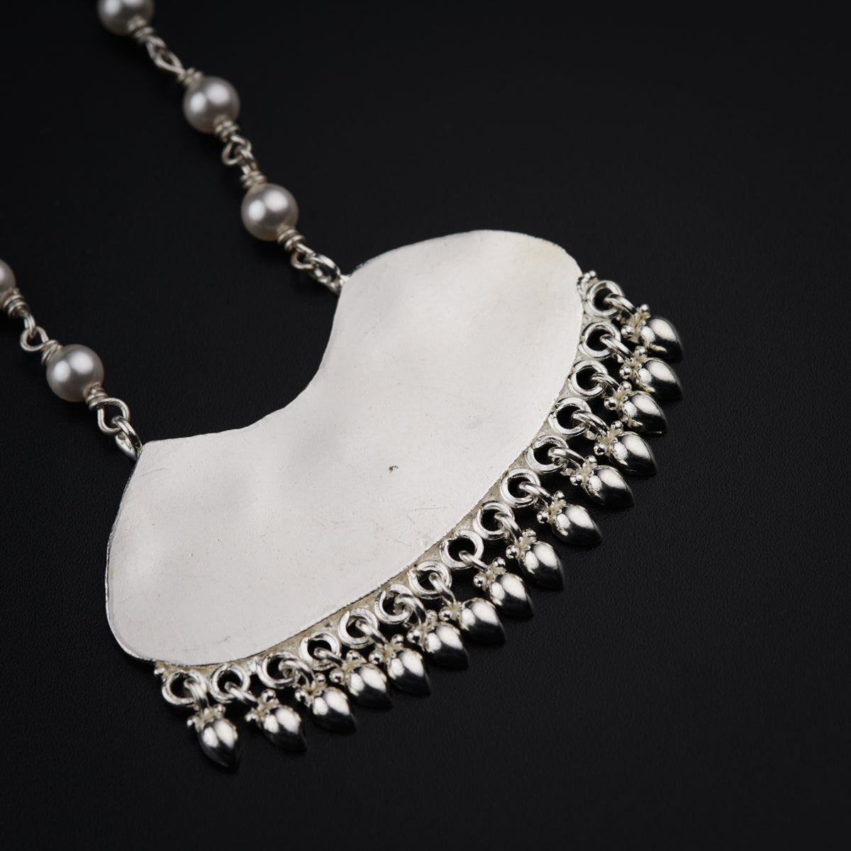 Pearl silver Necklace