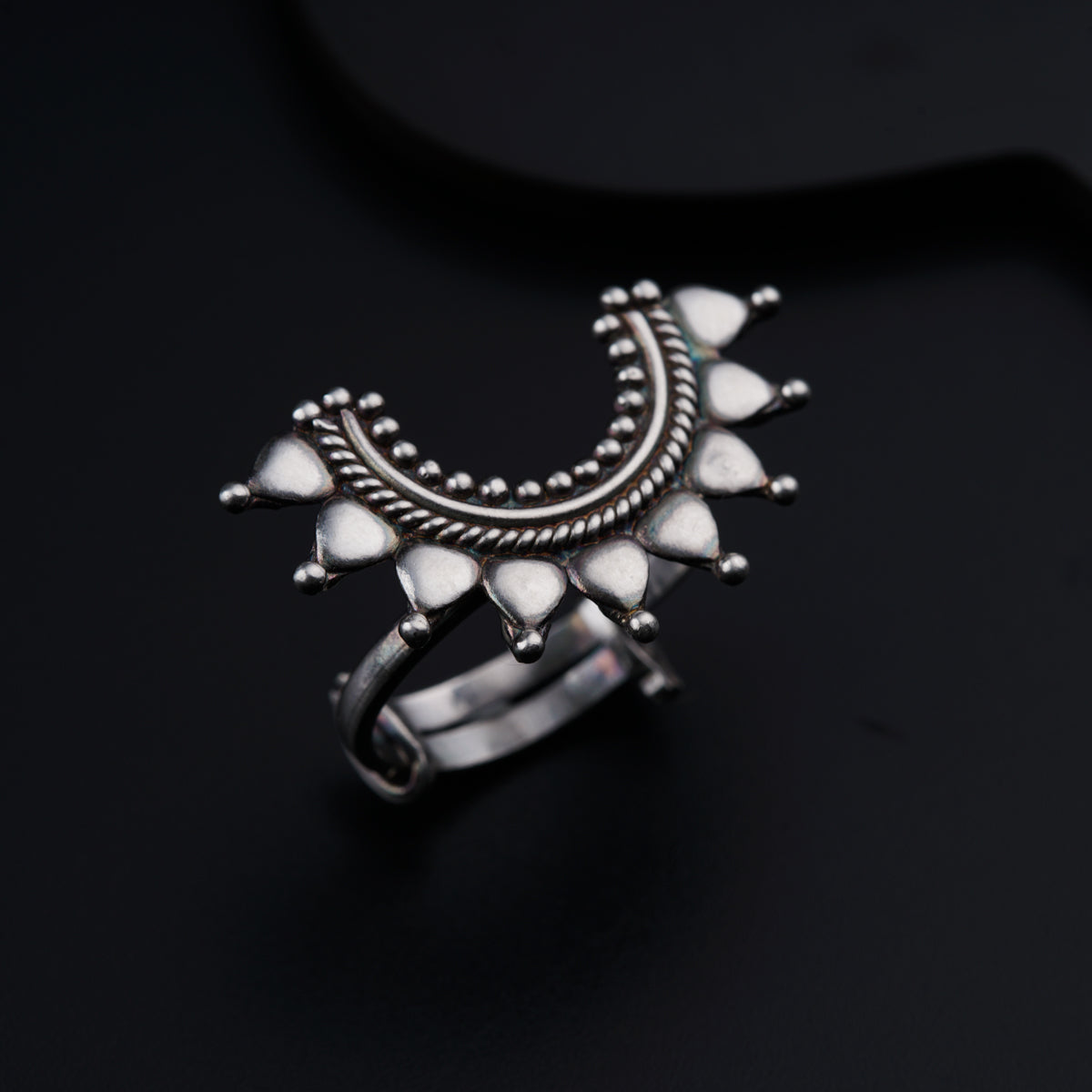 Itihaas Silver Ghumat Ring