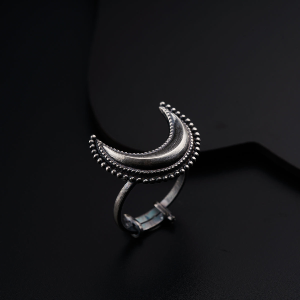 Silver Itihaas Chandra Ring