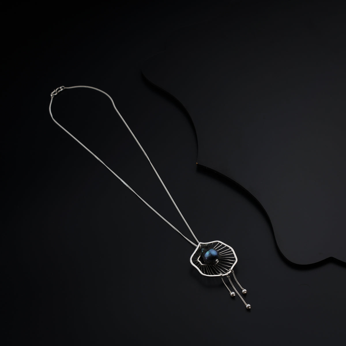 Silver Wave Necklace