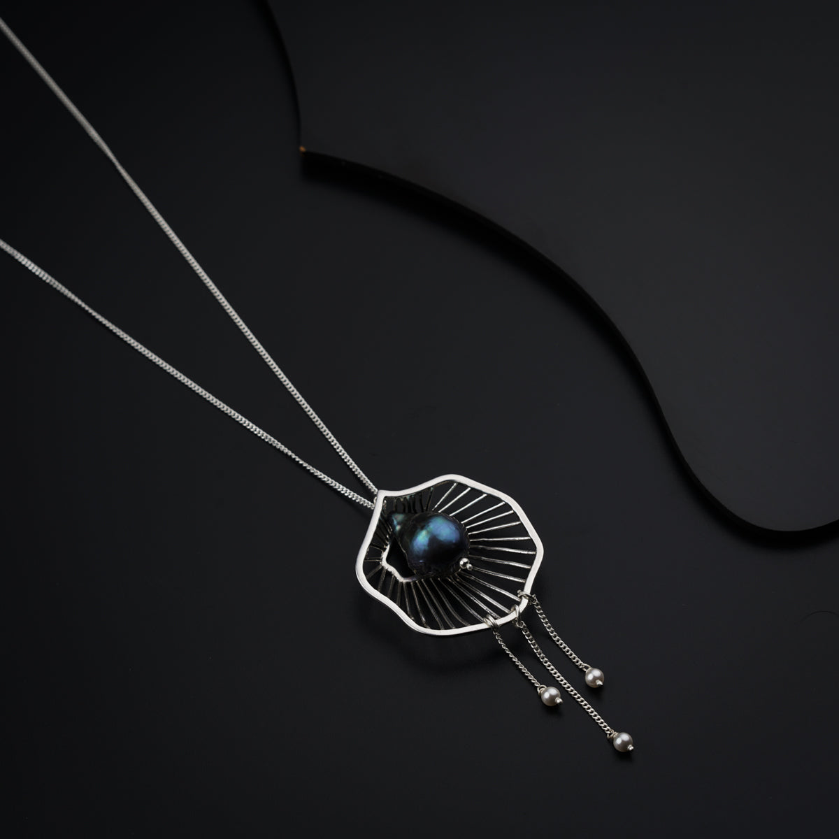 Silver Wave Necklace