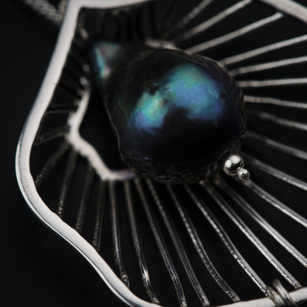 Silver Wave Necklace