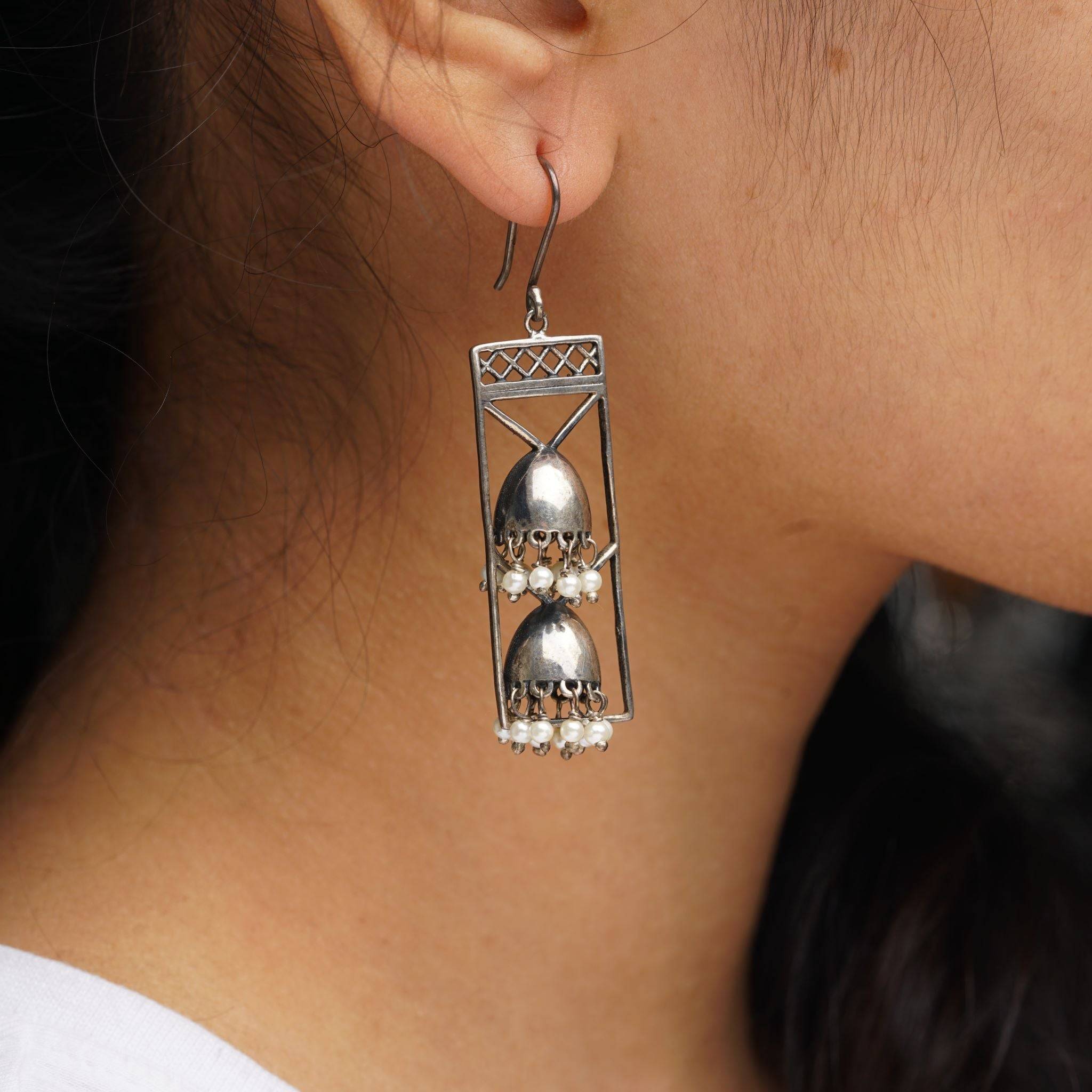 Filigree Jhumki: Hook Style
