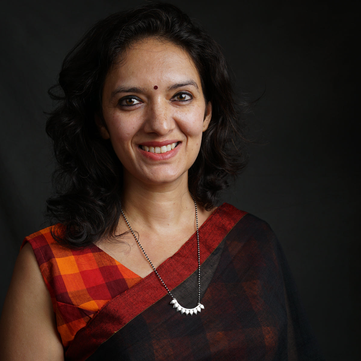 Silver Petals Mangalsutra