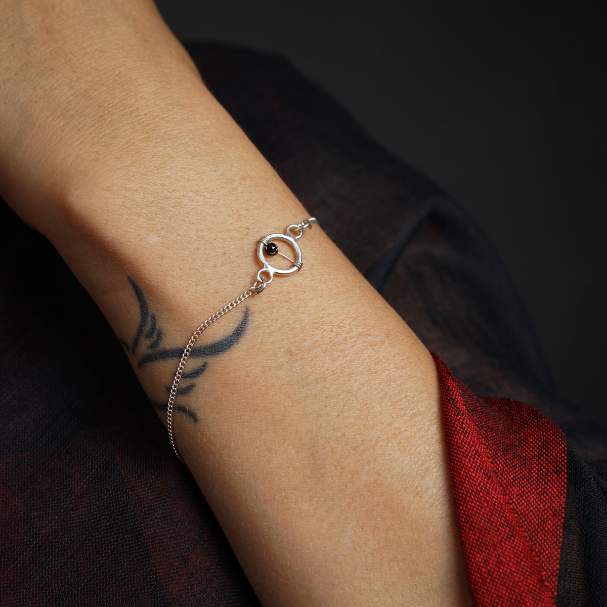 Handmade Silver Mangalsutra Bracelet
