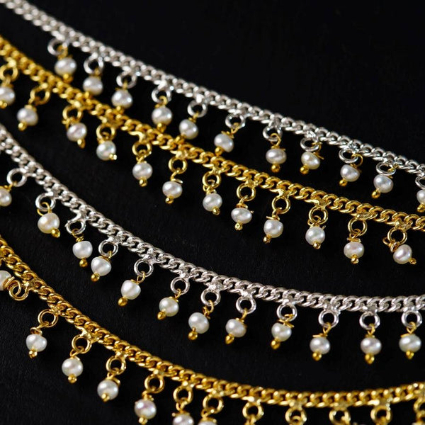 Swarna Rajat Vel ( Earrings extension ) | 92.5 Silver | 22K Gold Plated
