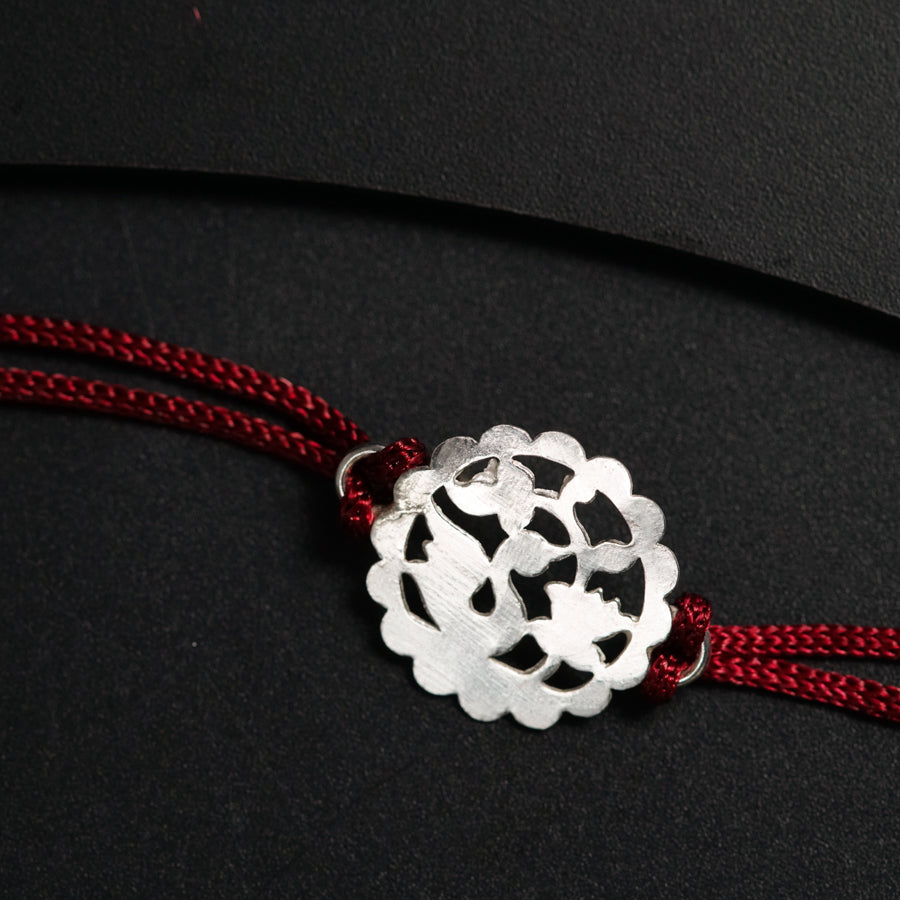 Handcrafted Silver Rakhi: Swan