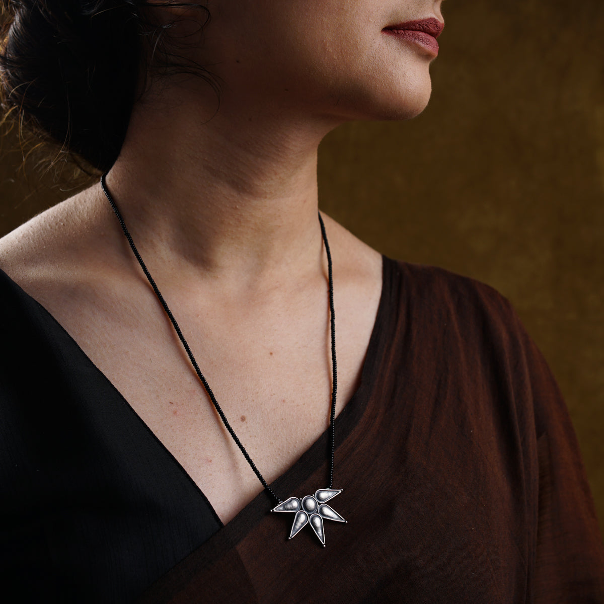 Half Flower Mangalsutra