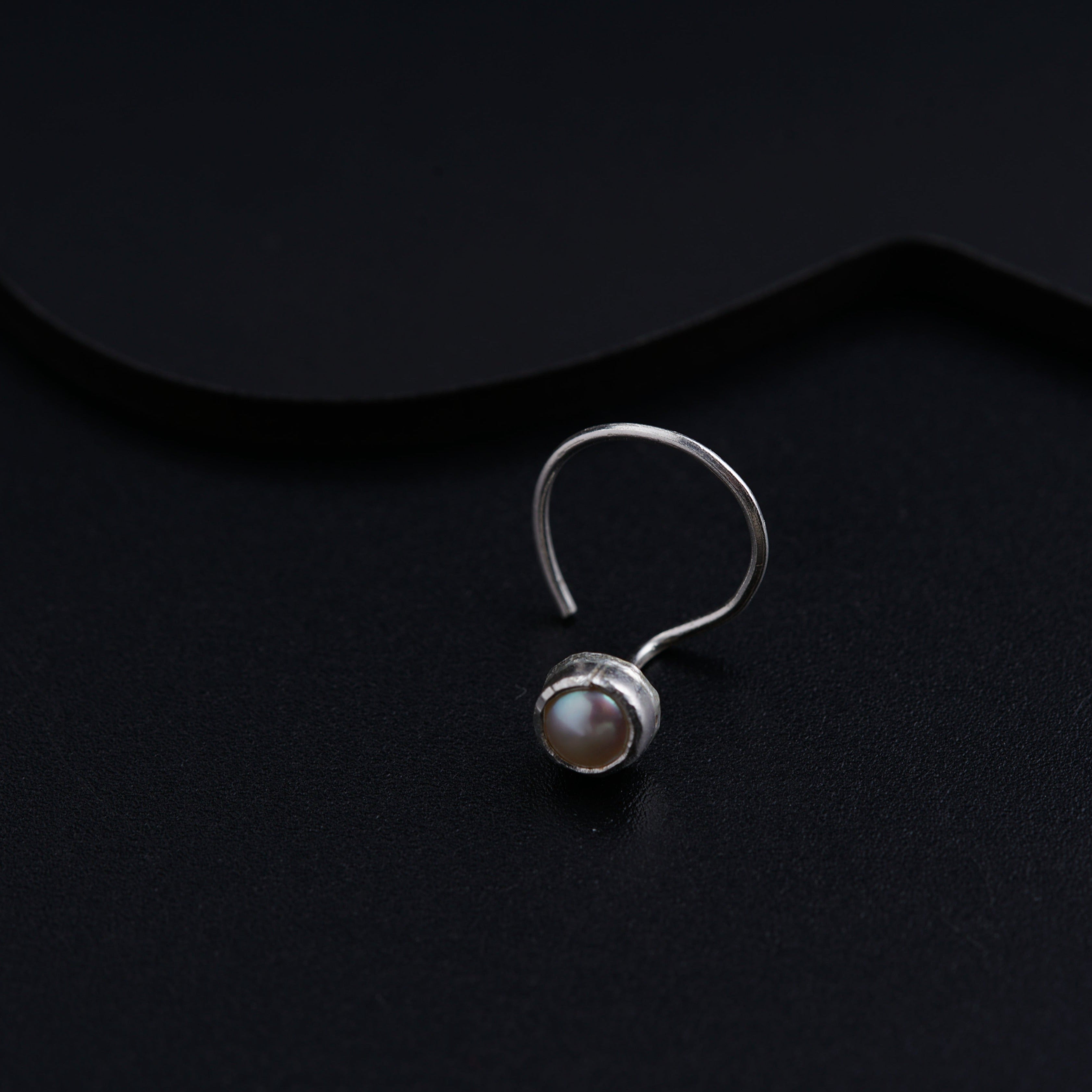 Silver Nosepin - Pearl
