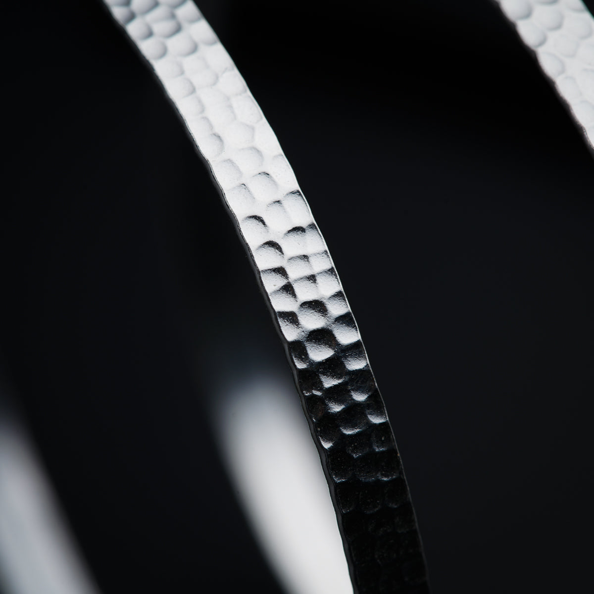 a close up of a black and white belt