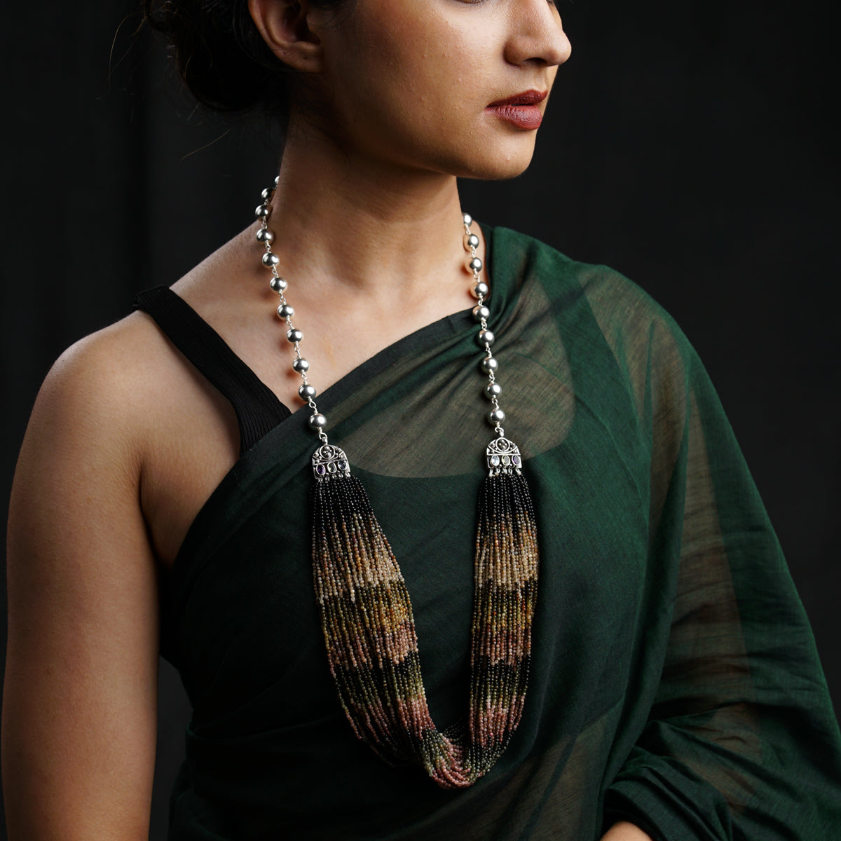 Multi- Layer Tourmaline Necklace