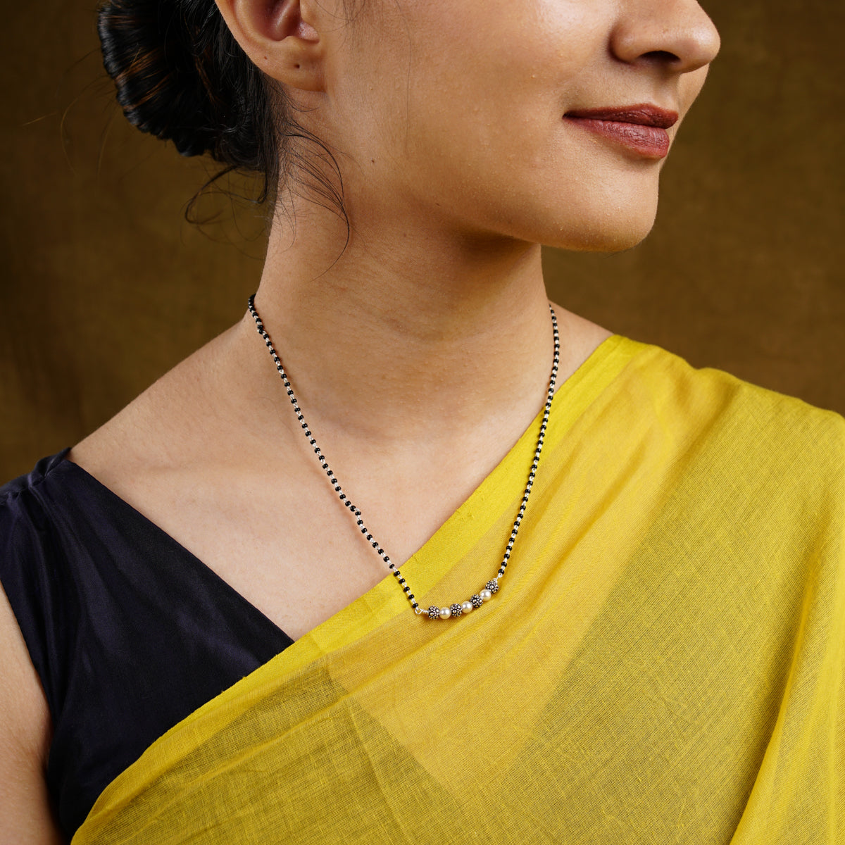 Handmade Silver & Pearl Mangalsutra