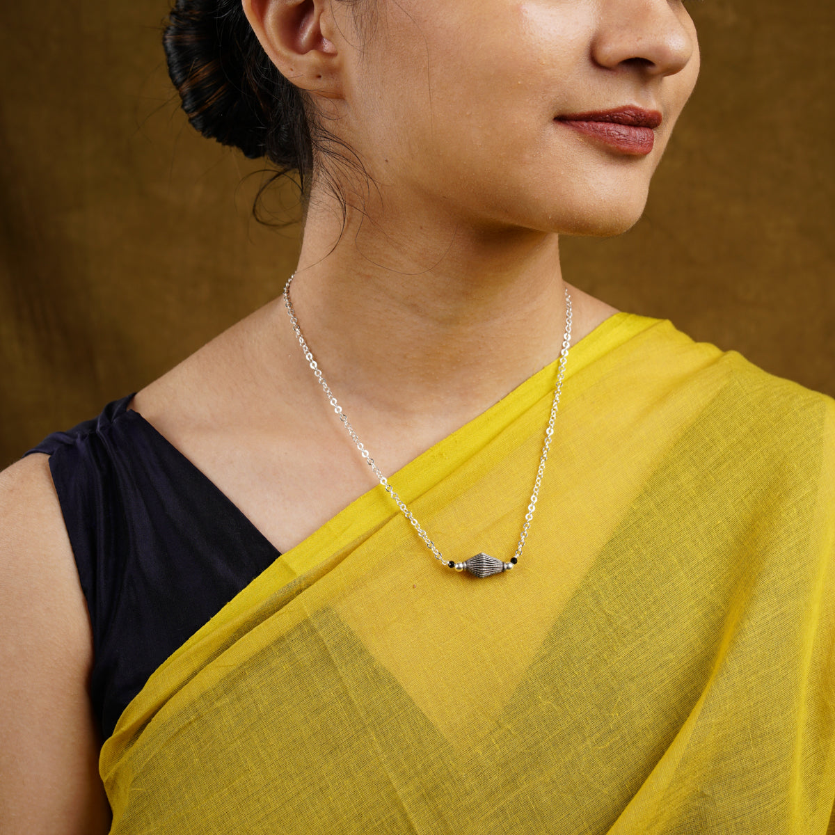 Silver Bead Mangalsutra