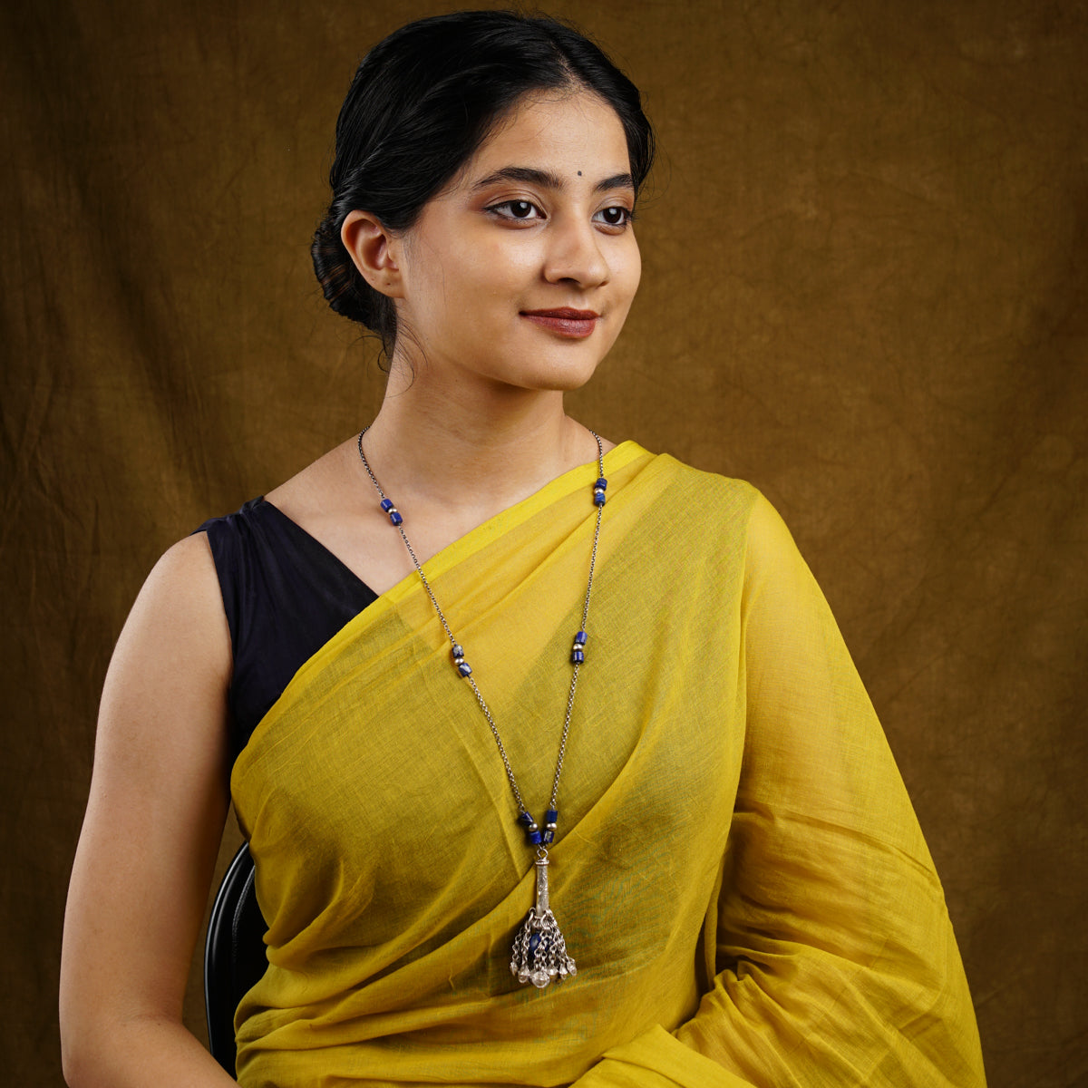 Silver Antique Banjara Pendant Necklace