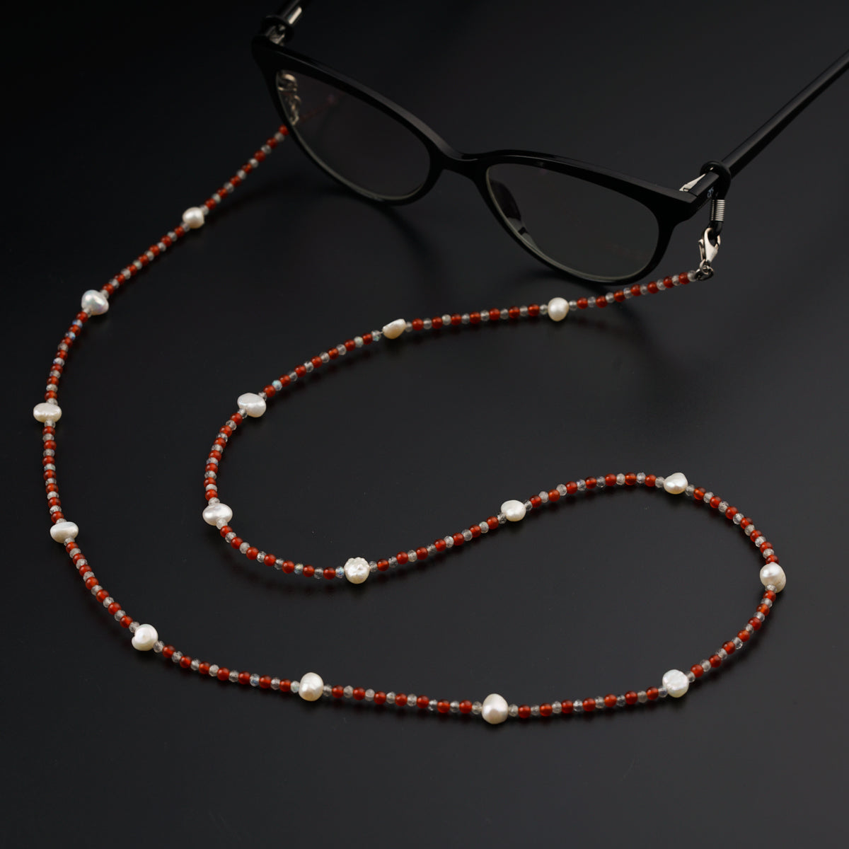 Eyewear Chain with Assorted Stones