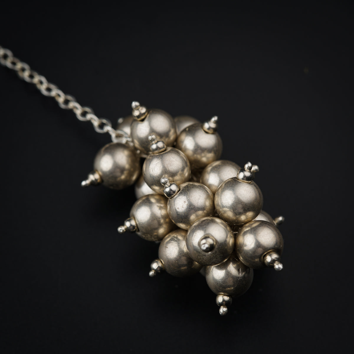 Tie and Wear Necklace : Pearl and Silver