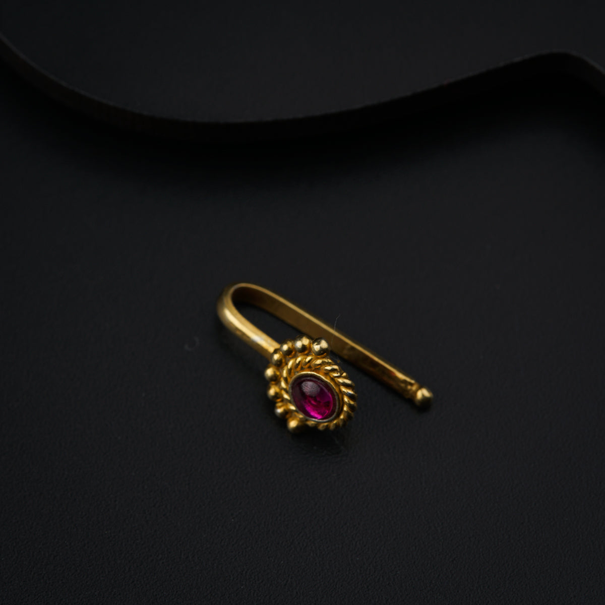Chandrika Nosepin- Gold Plated, Pierced
