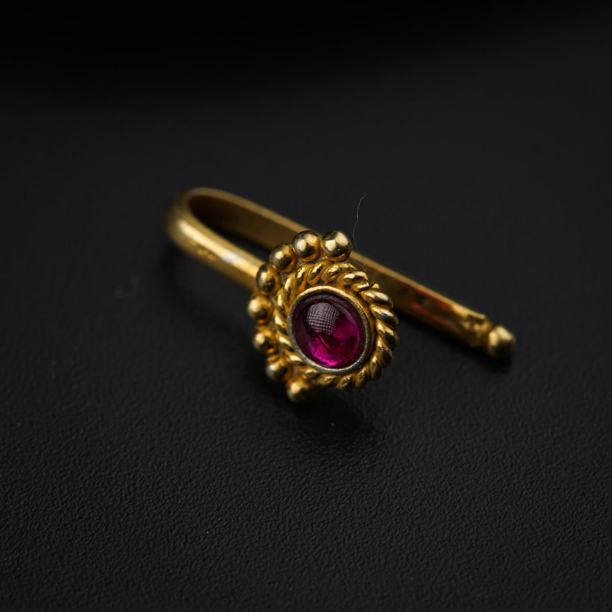 Chandrika Nosepin- Gold Plated, Pierced